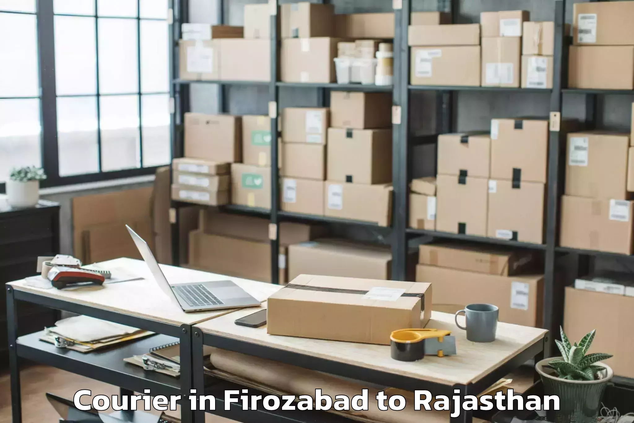 Get Firozabad to Chaksu Courier